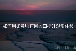如何用鉴黄师官网入口提升观影体验