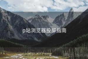 p站浏览器投屏指南