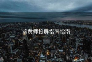 鉴黄师投屏指南指南