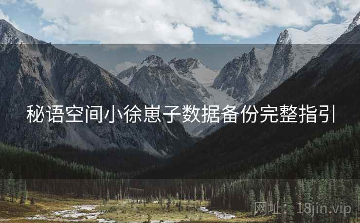 秘语空间小徐崽子数据备份完整指引
