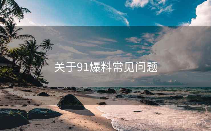 关于91爆料常见问题